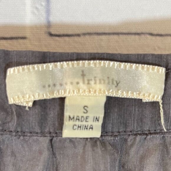 Anthro Trinity Grey Tie Back Tank Top Sz S - Picture 4 of 5